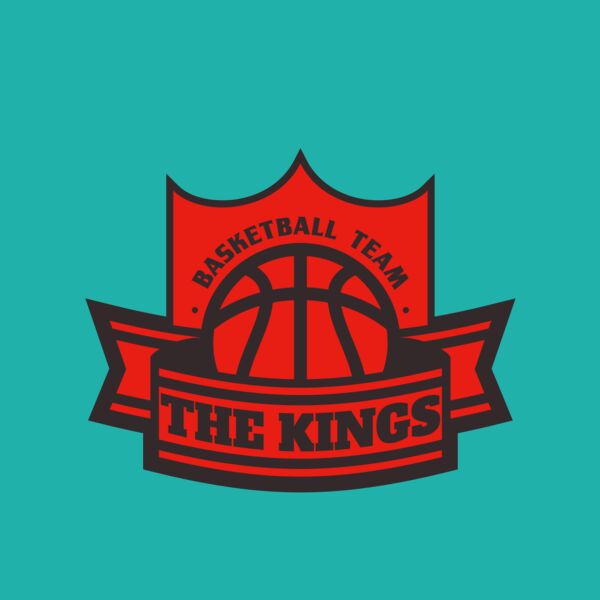 The Kings Basketball team Logo Template Thumbnail