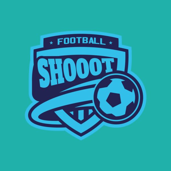 Shoot Football logo template Thumbnail