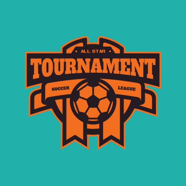 Tournament Soccer league logo template Thumbnail