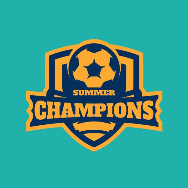 Champions Summer Soccer logo template Thumbnail