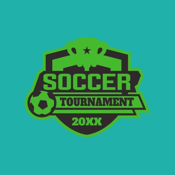 Soccer Tournament logo template 02 Thumbnail
