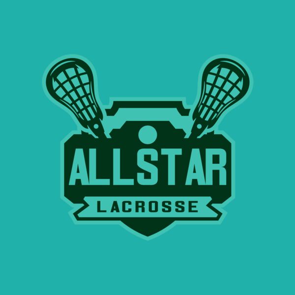 All stars Lacrosse Logo Template Thumbnail