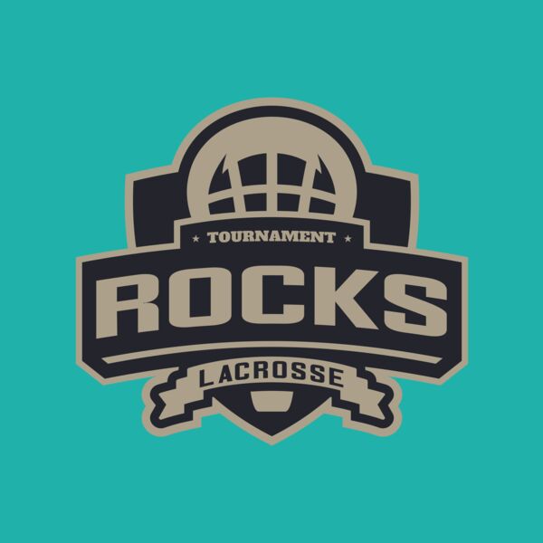 Rocks Tournament Lacrosse Logo Template Thumbnail