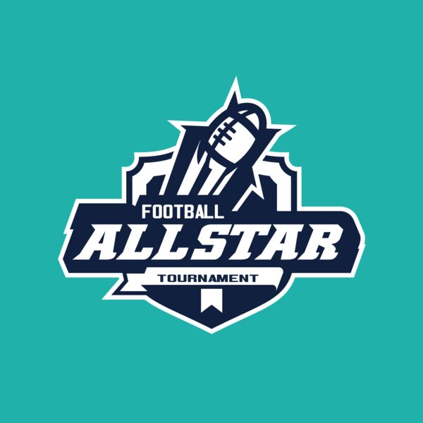 Allstar Tournament Football logo template Thumbnail