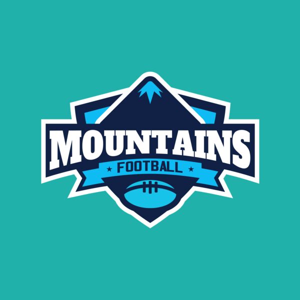 Mountains Football logo template Thumbnail