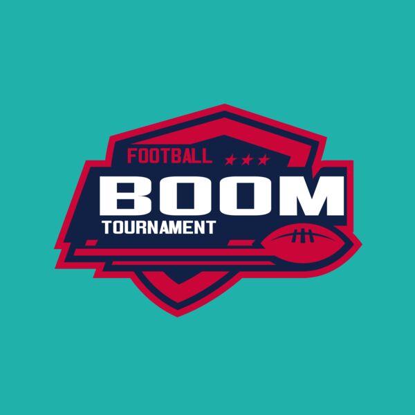 Boom Tournament Football logo template Thumbnail