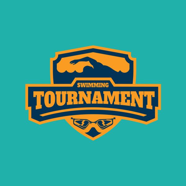 Swimming Tournament logo template 02 Thumbnail