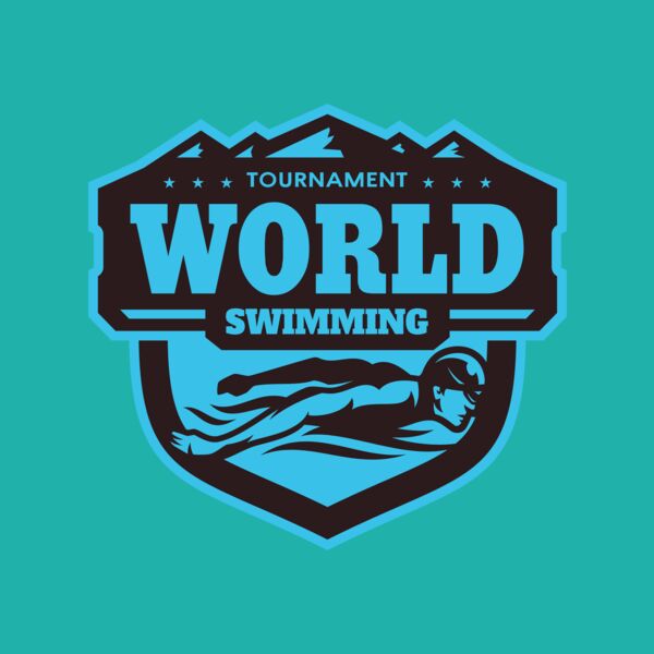World Tournament Swimming logo template Thumbnail