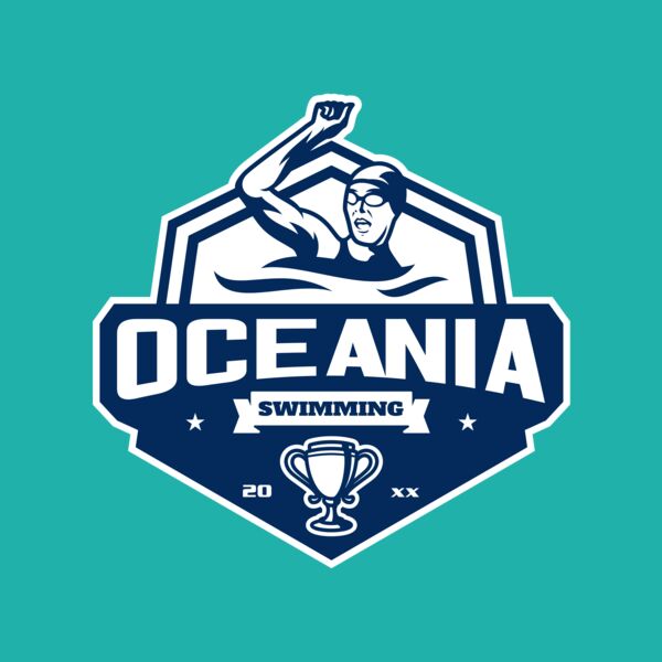 Oceania Swimming logo template Thumbnail