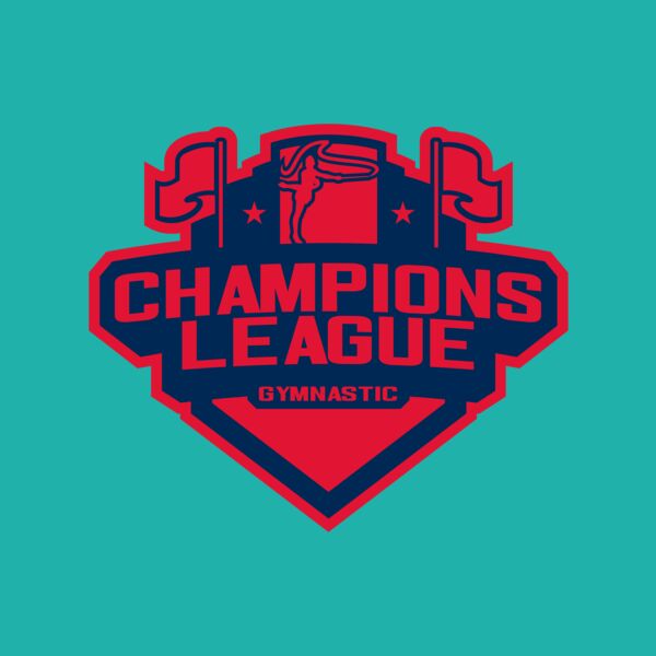 Champions League Gymnastic logo template Thumbnail