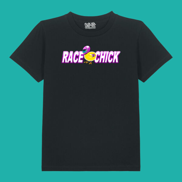 Kids t-shirt - Race chick Attitude Thumbnail