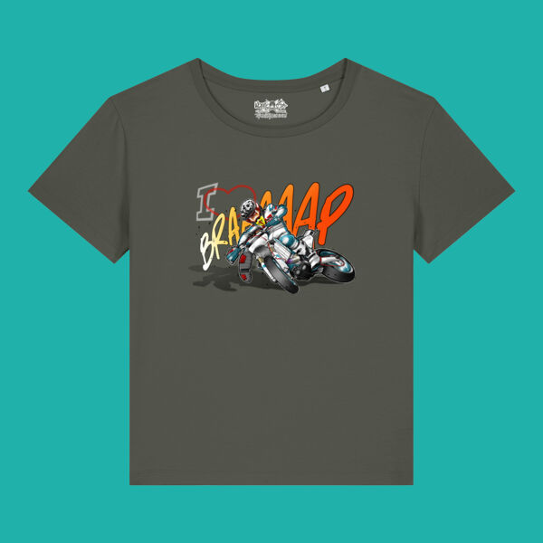 SERENA LADIES SUPERMOTO BRAAAP DARK COLOURED SHIRT VARIANT  Thumbnail